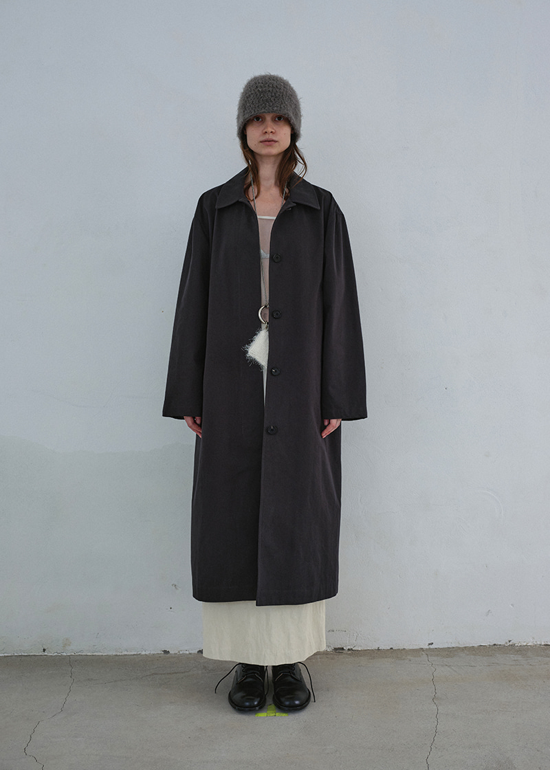 LIMITED : OVERSIZED MAC COAT IN CHARCOAL